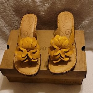 Born Women's Yellow Floral Sandals